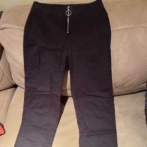 Zip up crop pant